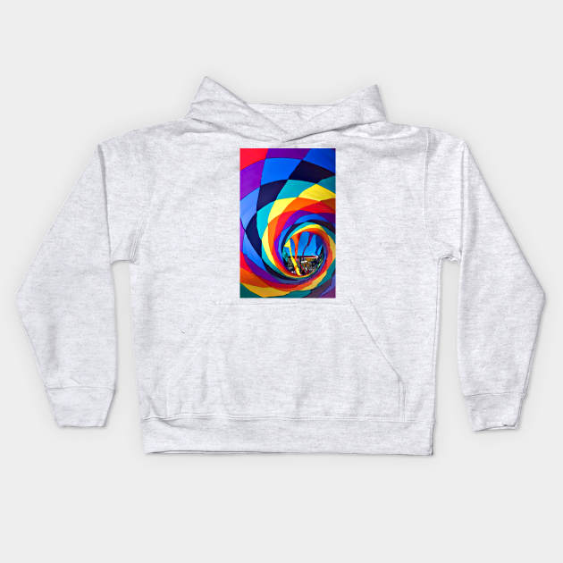 Swirling Kite Kids Hoodie by Memories4you